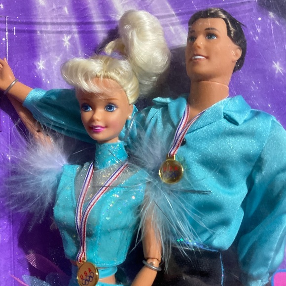 Barbie & Ken Olympic Skater Dolls 1998 box damage - Picture 2 of 7